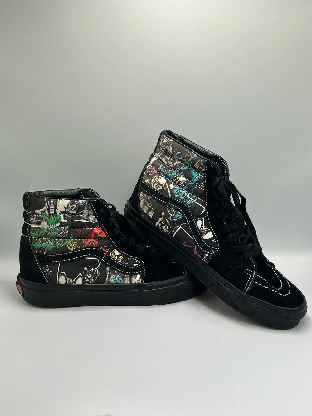 Vans Disney Villans Black High-Top Graphic Skate Men’s Size 7.5 Women’s 9